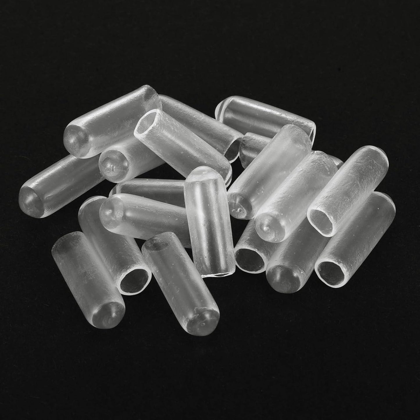 uxcell 20pcs Rubber End Caps 5.5mm ID Vinyl Round Tube Bolt Cap Cover Thread Protectors Clear