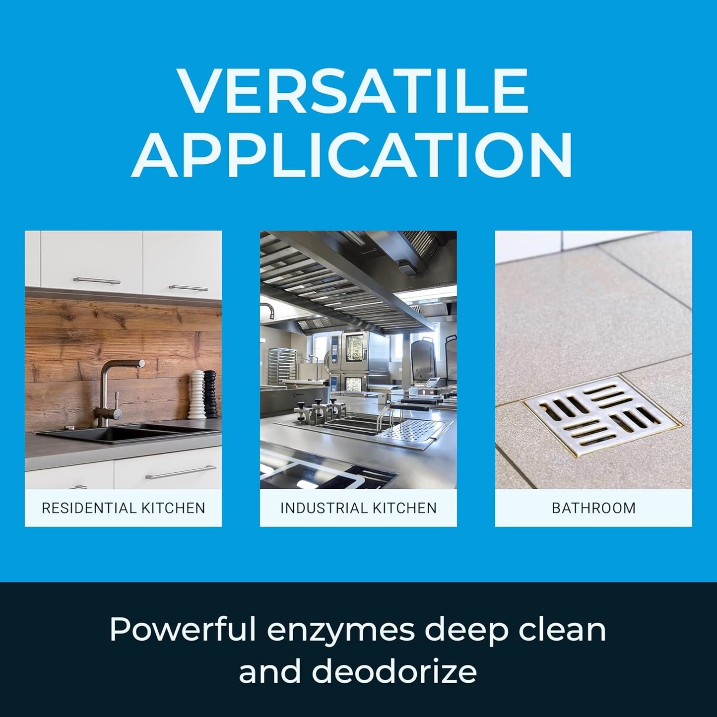 Kinzua Environmental Fly-Zyme, Highly Concentrated Enzyme Drain Cleaner for Pipes & Fruit Flies, Citronella Scented Organic Waste Degrader & Odor Neutralizer, 32 fl oz