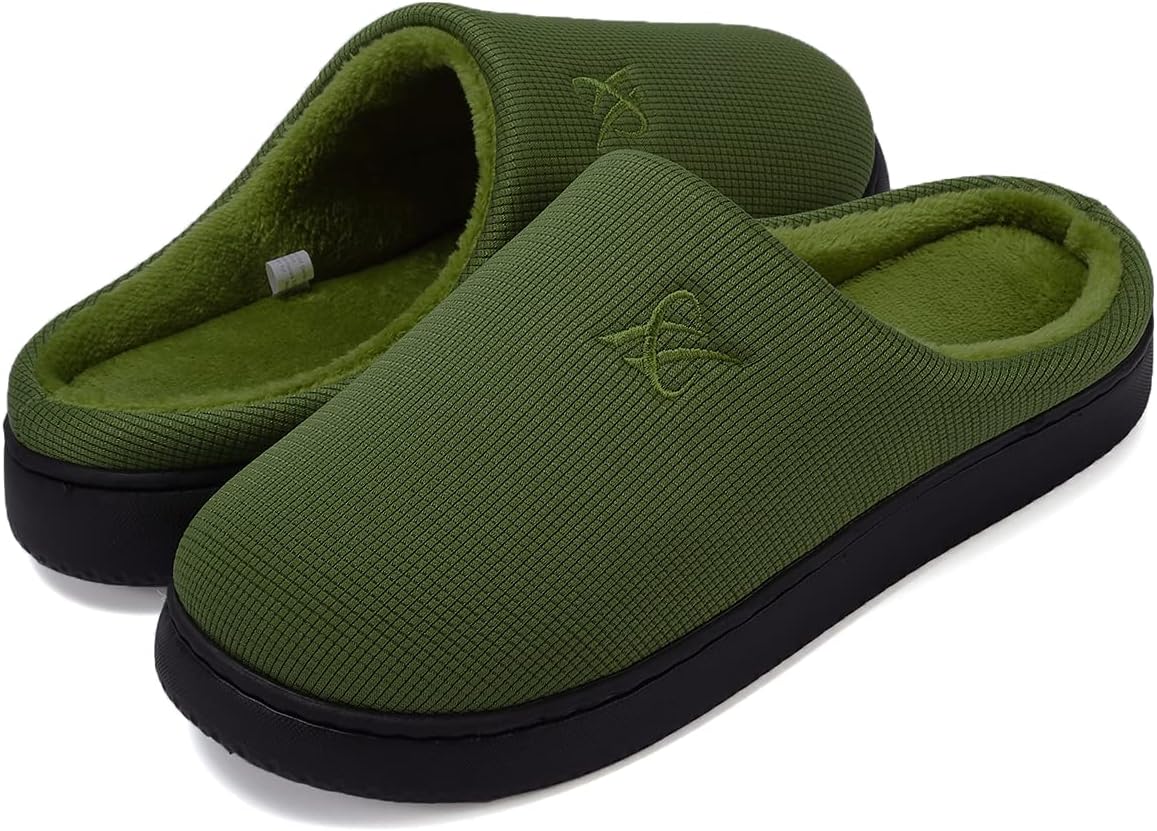 Memory Foam Slippers for Women's and Men's Casual House Shoes