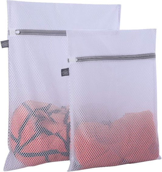 Kimmama Laundry Bags Mesh Wash Bag, Lingerie Bags for Washing Delicates, Net Washer Sack with Zipper, Dryer Pouch for Cleaning and Drying Cloths, Garment, Sweater, Bra, Pant, Sock, Toys, Hat