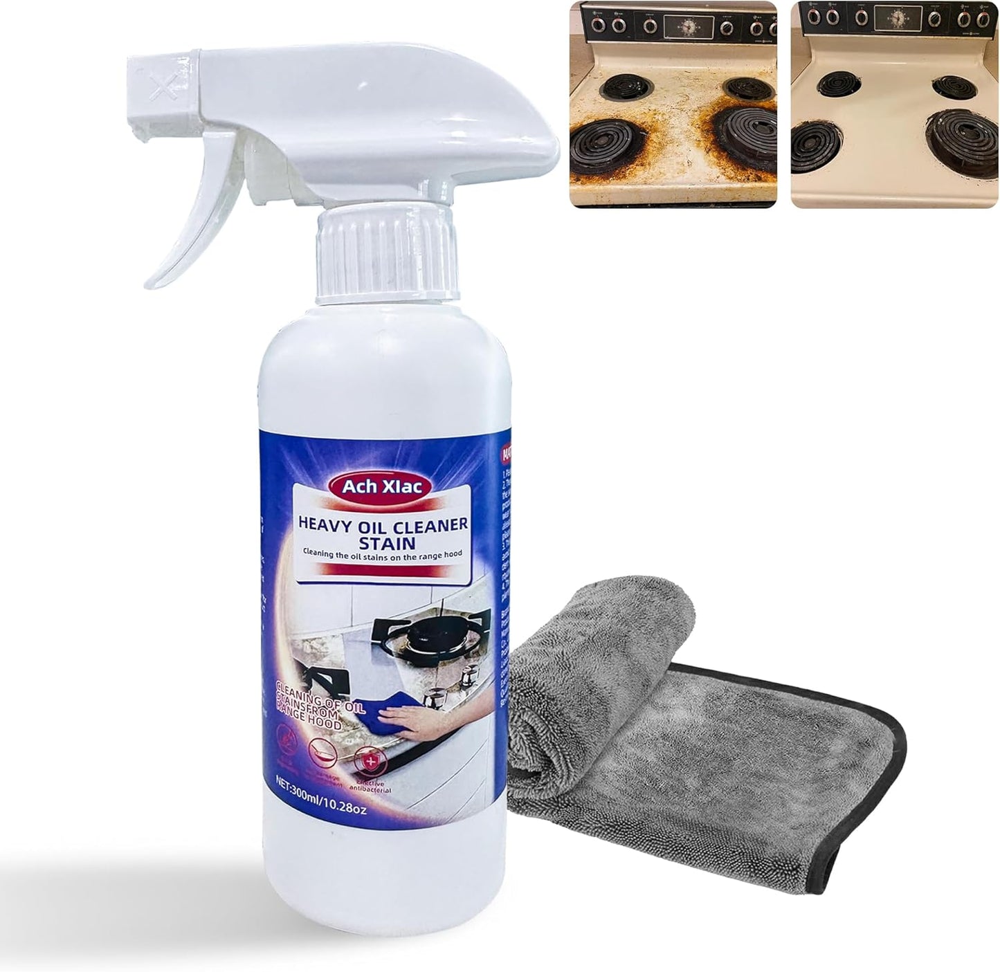 Oven Cleaner, 1PCS Heavy Oil Cleaner Stain, Effective Multi-Purpose Clean with Spray for Kitchen, Oven, Stove, Range Hood, Clean up Kitchen Oil Stains