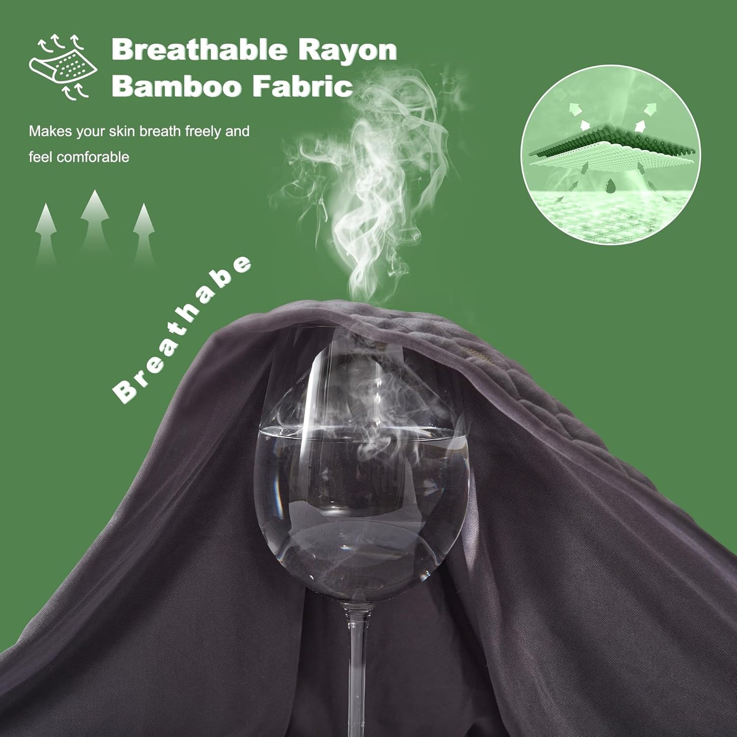 Waterproof Mattress Protector, Twin XL Size Mattress Pad Fitted 6-15" Deep Pocket, 3D Air Fabric Breathable Bed Mattress Cover Noiseless Washable for College Dorm(Carbon Gray)