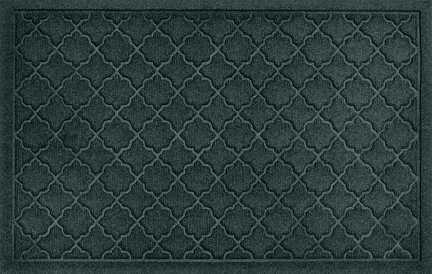 WaterHog Heavy Duty Doorway Mat, 2' x 3', Made in USA, Durable & Skid-Resistant Entryway Mat, Water-Trapping, Indoor/Outdoor Decorative Floor Covering, Cordova Collection, Evergreen