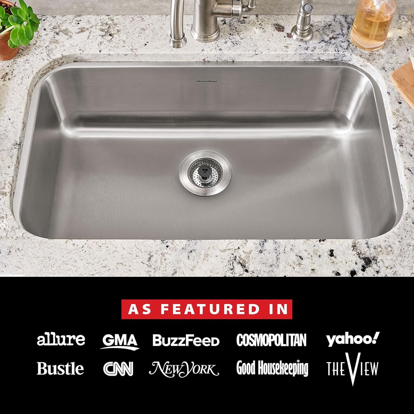 Kitchen SinkShroom Revolutionary Clog-Free Stainless Steel Sink Strainer, Chrome gray