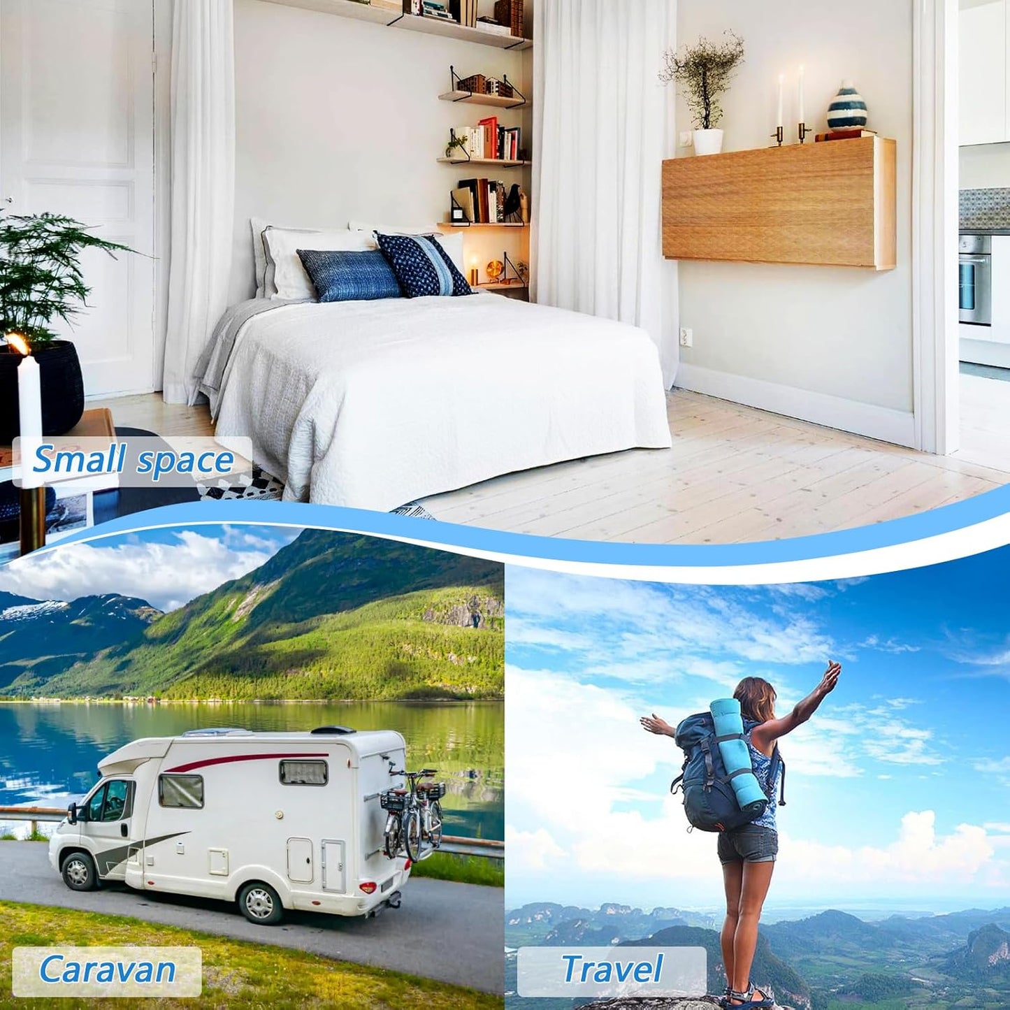 Ironing Mat Portable Ironing Pad Ironing Blanket for Table Top Heat Resistance Double-Side Using Travel Large 47.2 x 27.6 Inch Foldable Lightweight Green Spring Persian Cat and Hummingbird