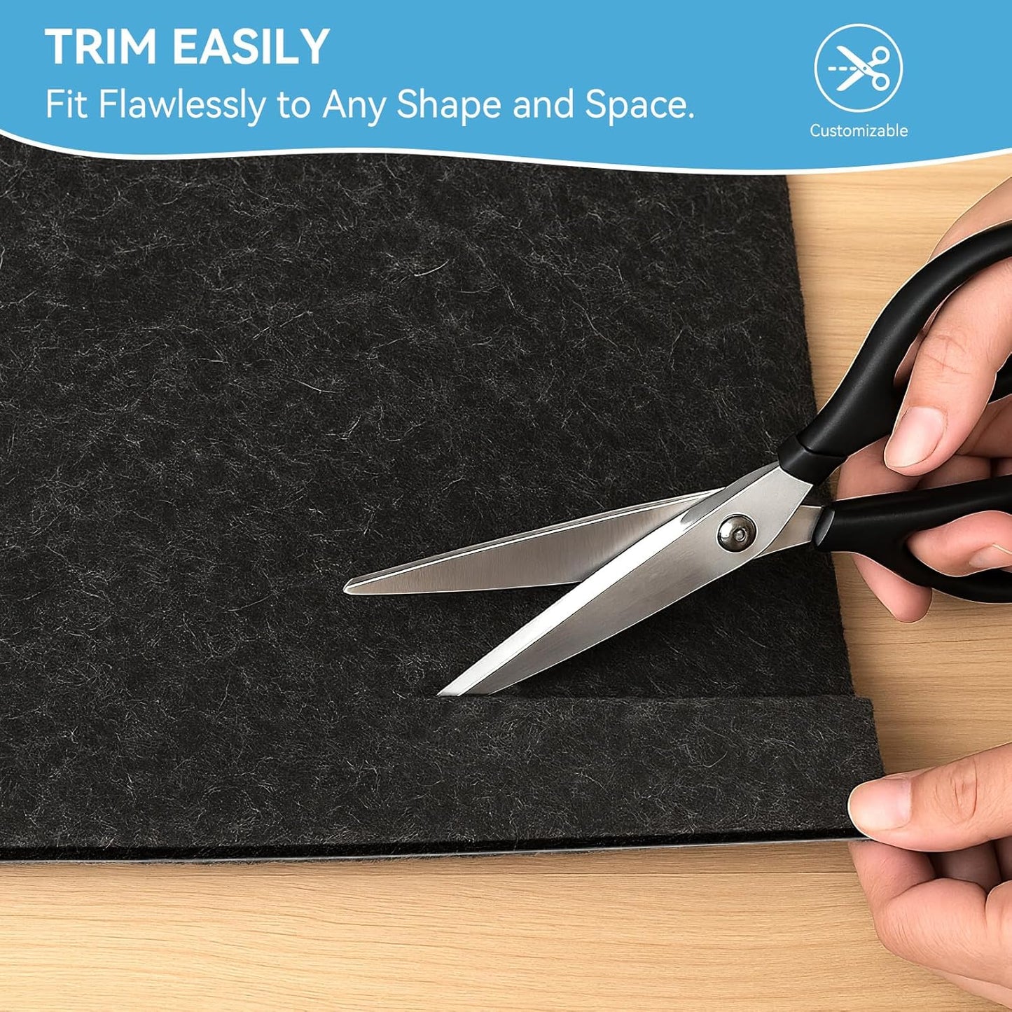 Warmstar 2x8 FT Non Slip Rug Pad,100% Waterproof Felt Rug Pad for Hardwood Floors,1/2” Thick Soft Carpet Pad with Natural Rubber Backing, Secure Grip & Floor Protection