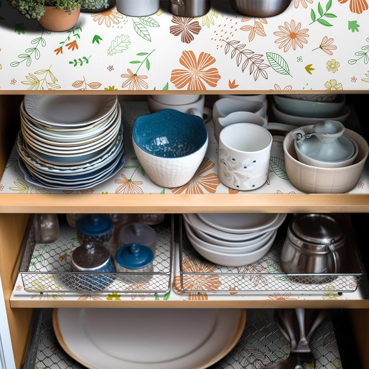 Shelf Liner Non Adhesive, 12 Inch x 10 Feet Cabinet Liners for Pantry Drawer Vanity, Drawer Liners Strong Grip Non Slip Waterproof, Shelf Liners for Kitchen Cabinets