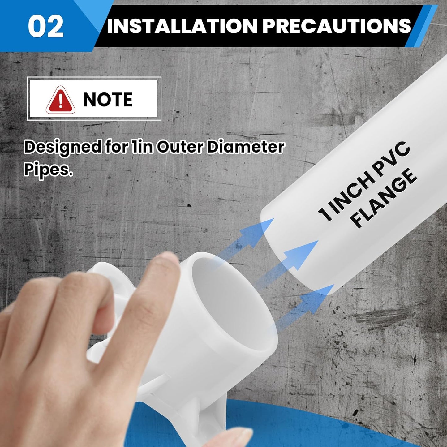 10 Pcs 1" PVC Flange Fittings, Table Screw Caps PVC Fittings for DIY Table Leg Support Feet, Furniture and Storage Shelves