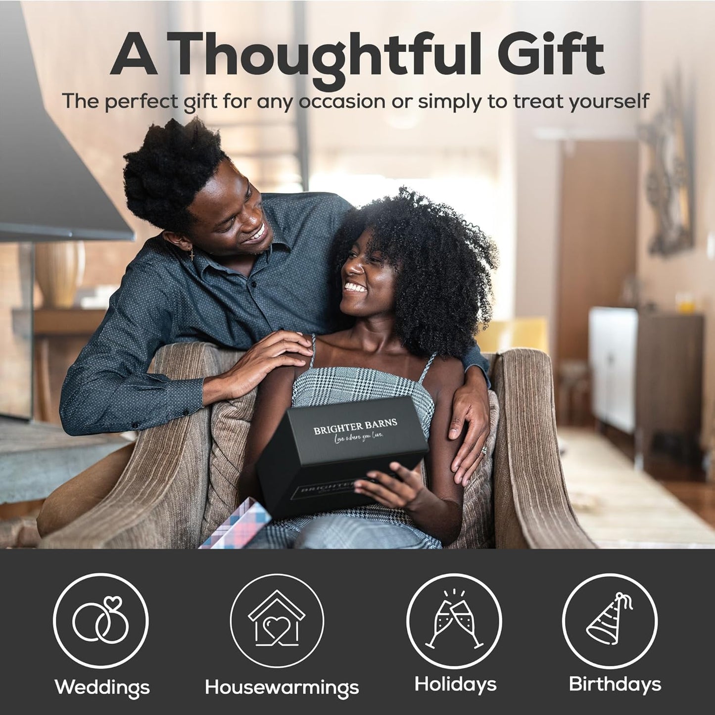 Amber Glass Soap and Lotion Dispenser Set with Tray by Brighter Barns - Hand Soap Dispenser Bathroom Set - Glass Bottles with Pump - Bamboo Home Accessories & Modern Bathroom Decor for Airbnb (Amber)