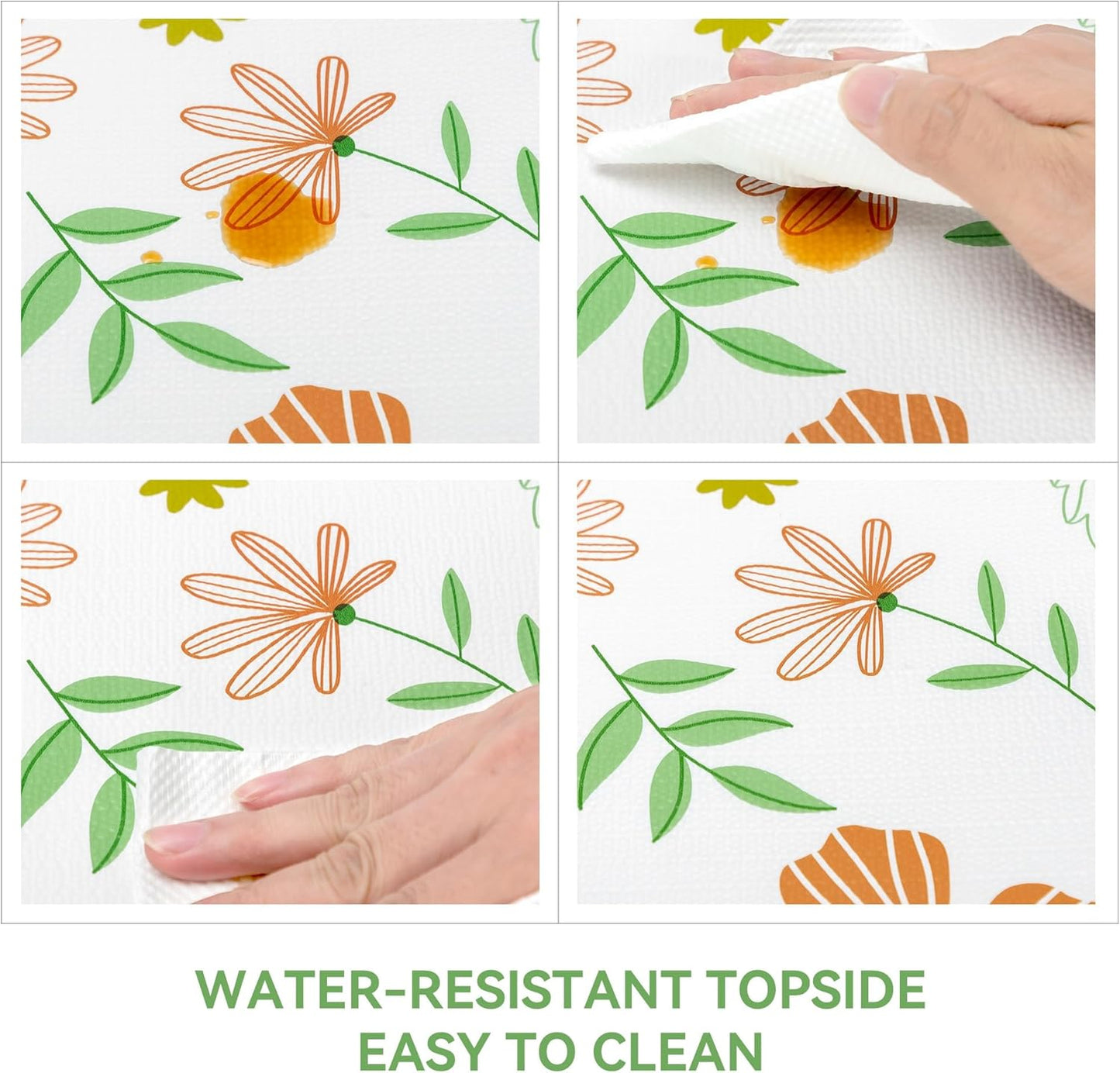 Shelf Liner 18" W x 96" L Cabinet Liners Non Adhesive, Drawer Liners Non Slip Kitchen Mat Waterproof Oil-Proof for Kitchen Cabinet, Shelves, Refrigerator, Storage, Easy to Trim