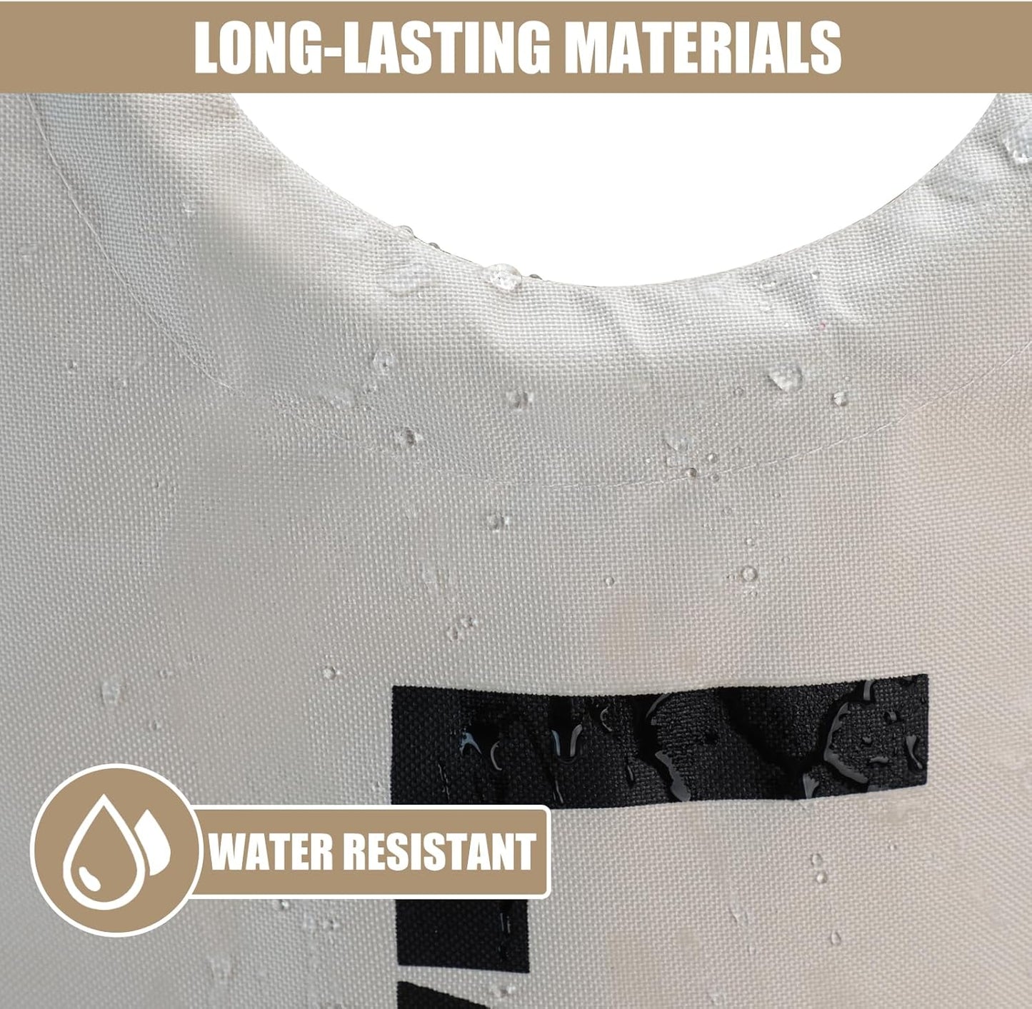 DOKEHOM 90L Large Laundry Basket, Collapsible Laundry Bag, Freestanding Tall Clothes Hamper, Foldable Washing Bin (Beige)