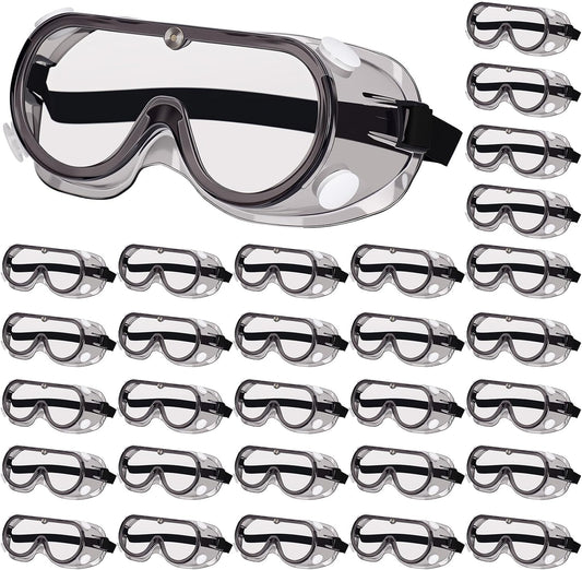Yunsailing Protective Safety Goggles Lab Over Glasses Clear Anti Fog Eye Protection Goggles for Men Women