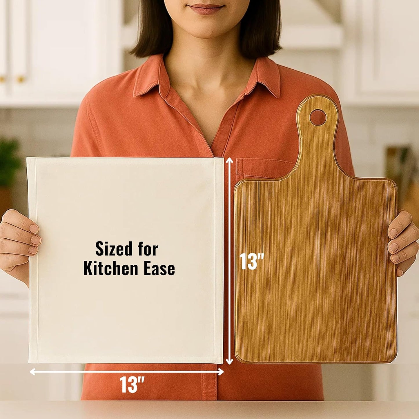 WHITEWRAP Dish Cloths Cotton| Kitchen Wash Cloth| Shop Towels Absorbent and Lint Free Flour Sack| Dishcloths for Kitchen Washing Dishes|Thick Absorbent Quick Dry Dish Rags |50Pack 13"x13" Natural