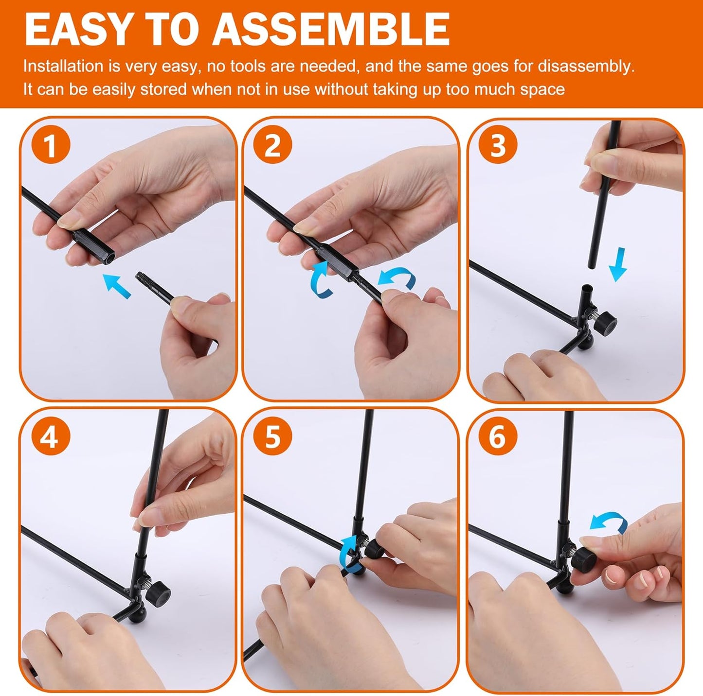 Metal Trash Bag Holder - Garbage Bag Holder Frame Holds 30-45 Gallon Plastic Bags-Multi-Use Outdoor Leaf Bag Stand for Yard Camping Garden Lawn Party Supplies (2pcs)