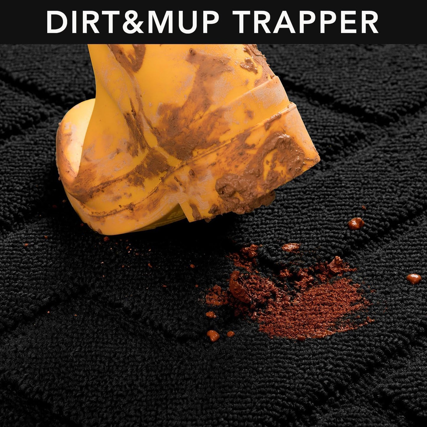 hicorfe Indoor Doormat,Front Back Door Mat Rubber Backing Non Slip Door Mats 20"x59" Absorbent Resist Dirt Entrance Doormat Inside Floor Mats Entryway Washable Low-Profile for Patio,Garden(Black)