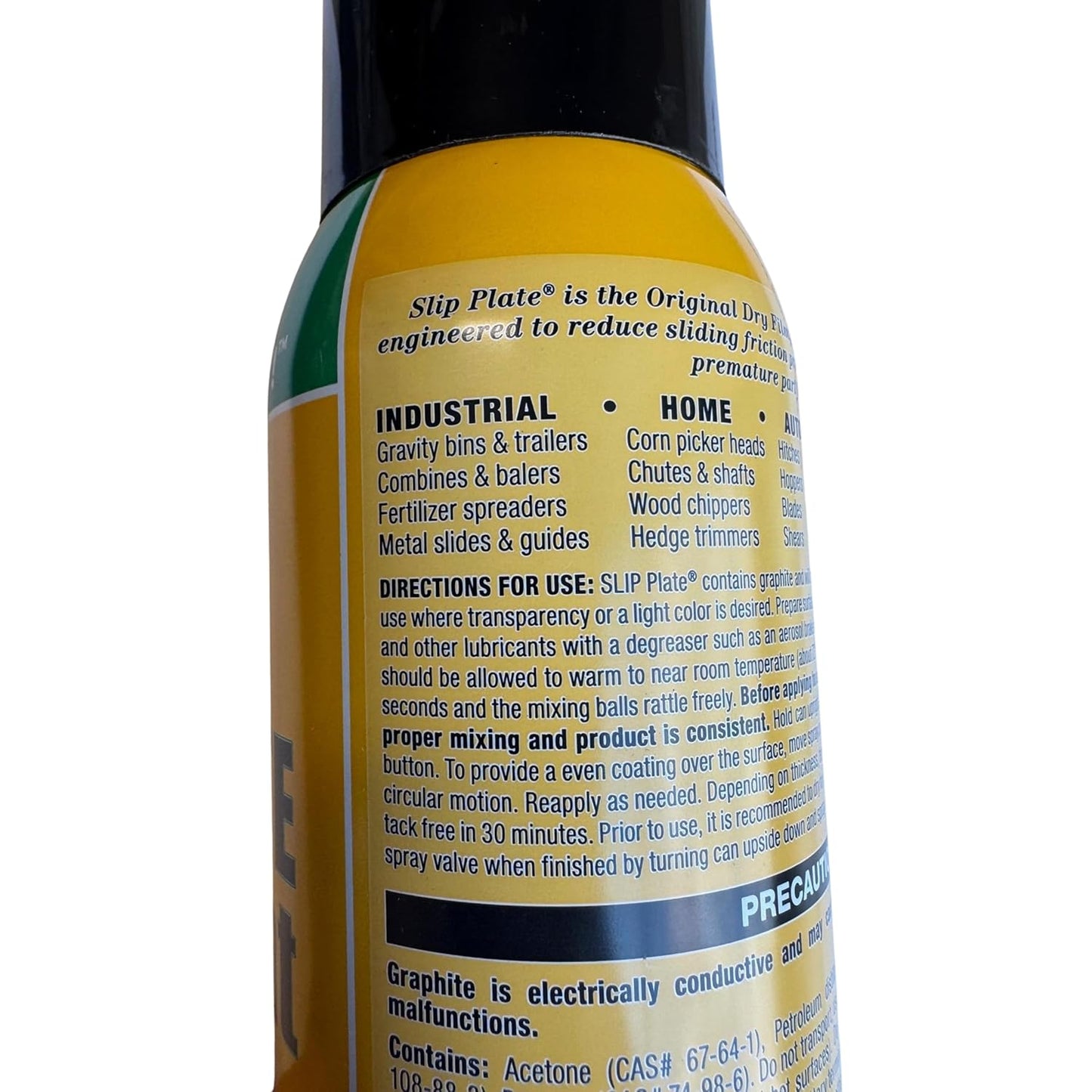 Slip Plate Dry Graphite Lubricant Spray, 12 oz Aerosol – Non-Stick, High Temp, Weather Resistant Coating for Mower Decks, Snowblower Chutes & Hitches