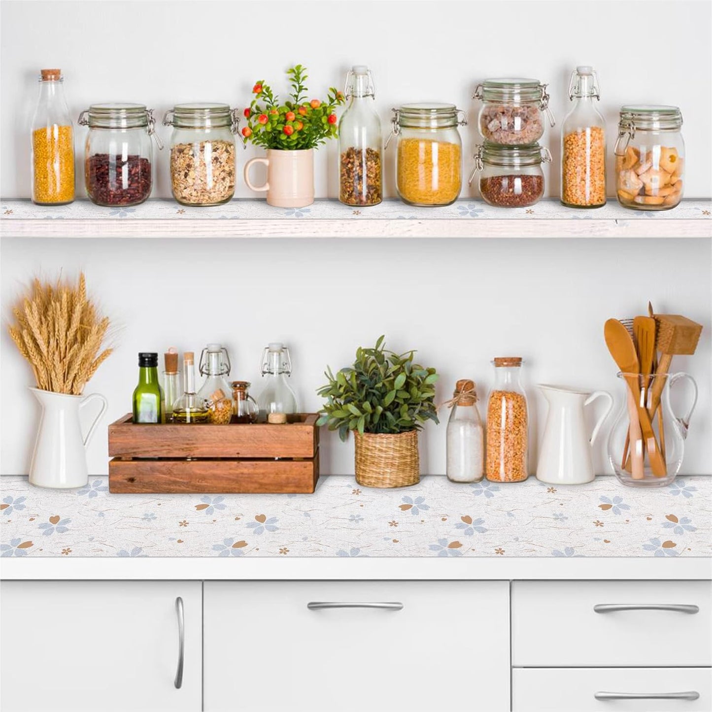 Shelf Liner Non Adhesive, 12 Inch x 10 Feet Cabinet Liners for Pantry Drawer Vanity, Drawer Liners Strong Grip Non Slip Waterproof, Shelf Liners for Kitchen Cabinets