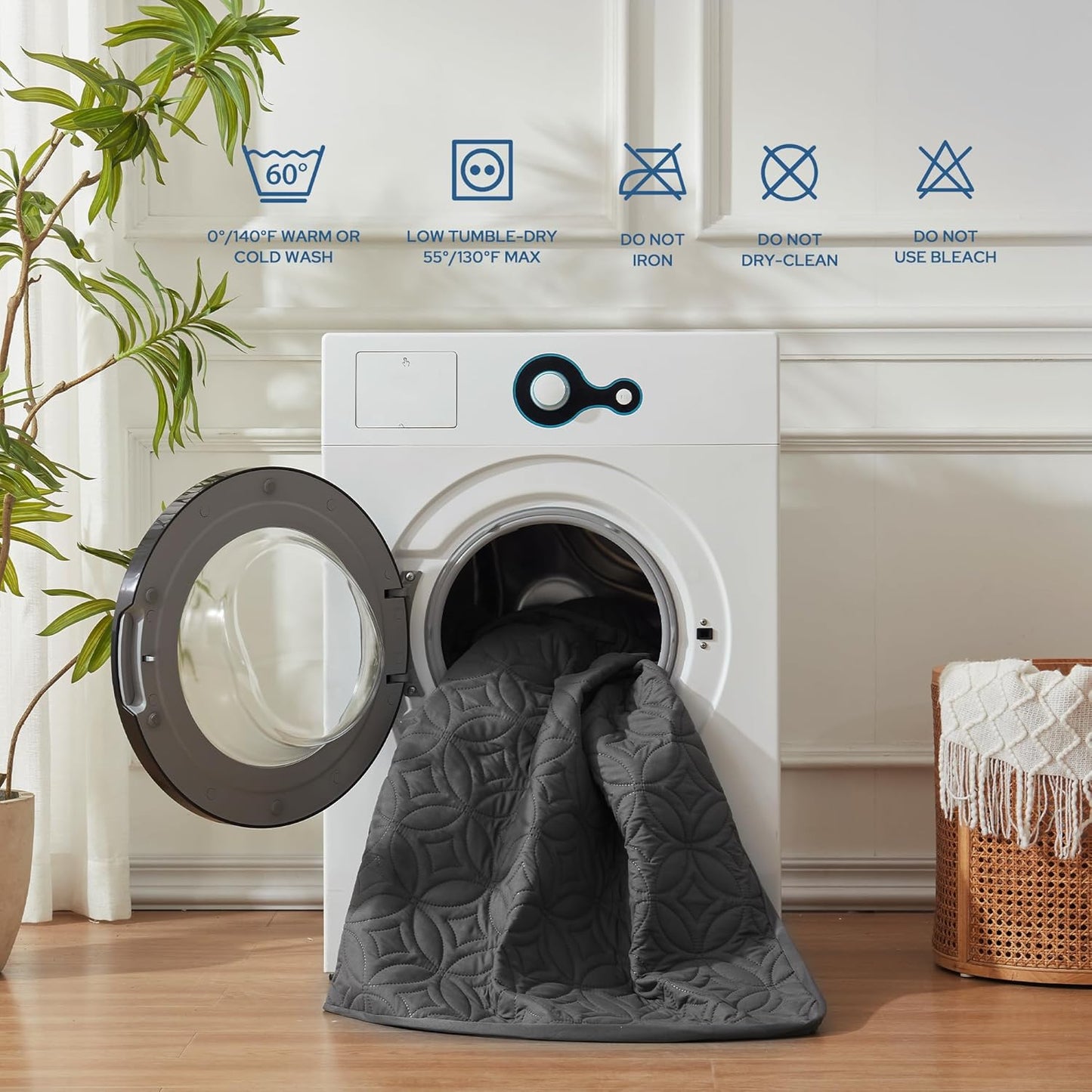 BEDLORE Waterproof Mattress Protector, Twin Size Mattress Pad with Deep Pocket 6"-15" Depth, Soft Breathable Dirt-Proof Single Bed Mattress Cover for Bedroom, Dorm Room (Gray)