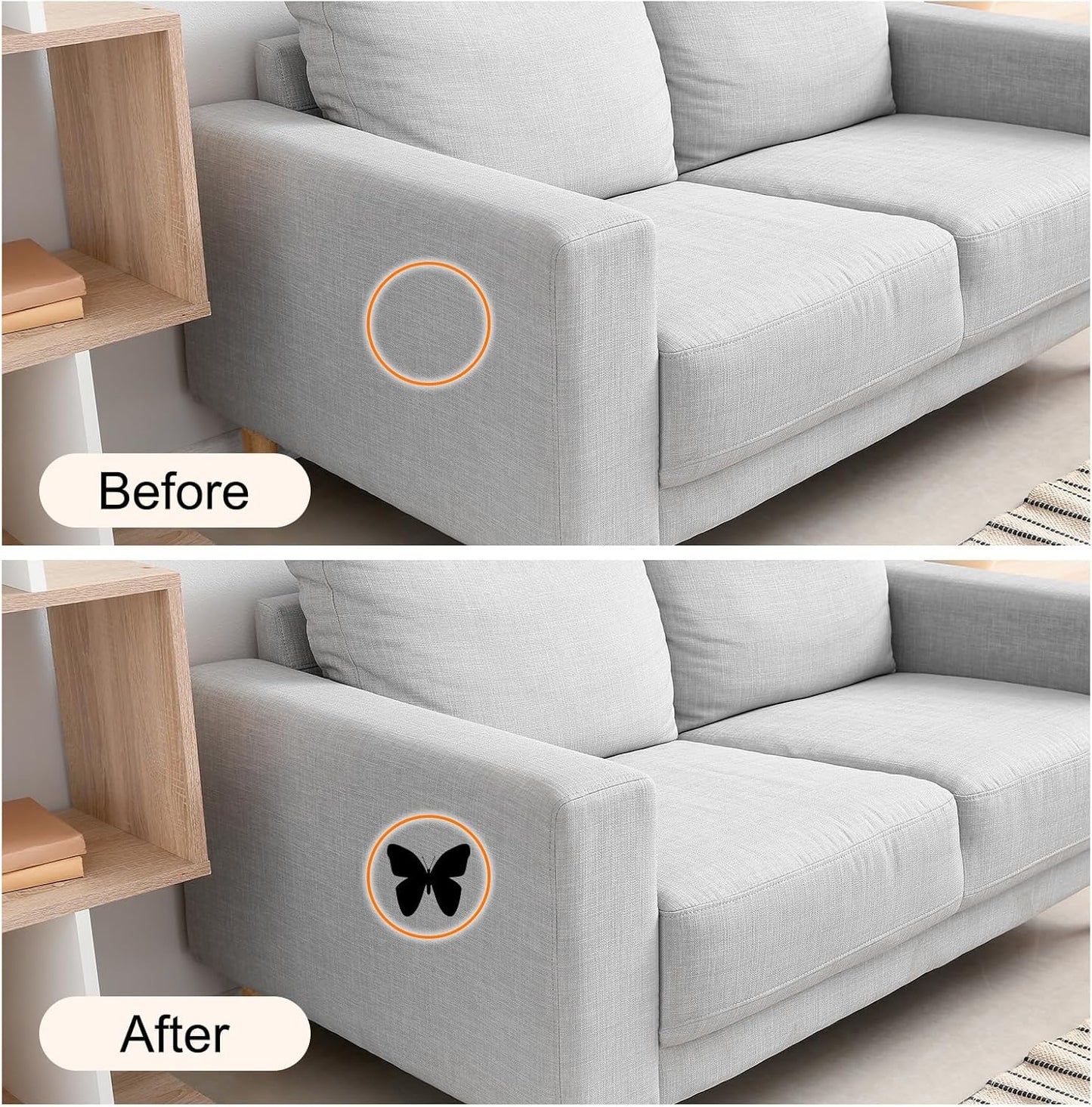 Repair Patches Repair Tape Self-Adhesive DIY Repair Patch Linen Gear Patch for Sofa, Furniture, Chair, Clothing,Tents,35x79 Inch,Light Brown