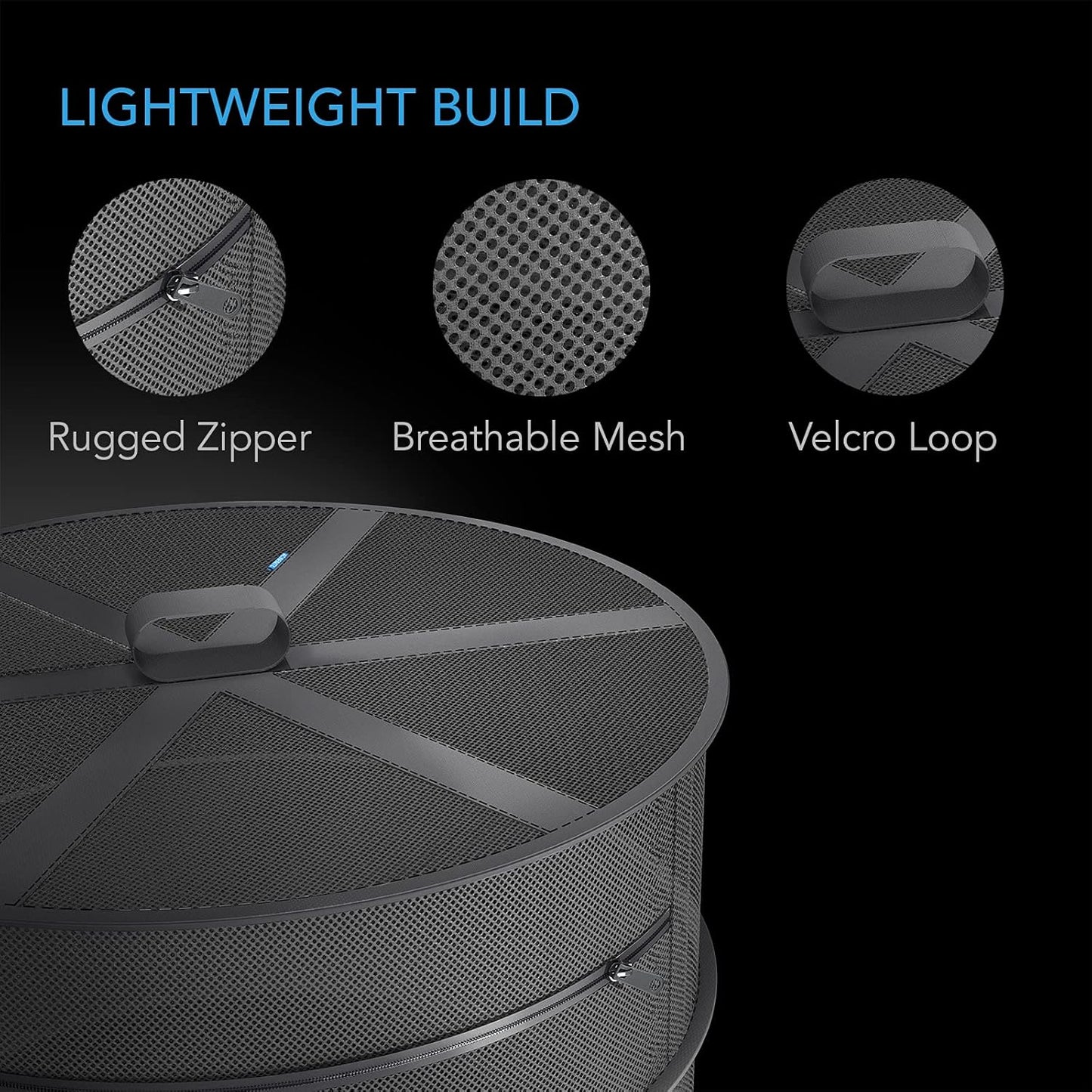 AC Infinity Herb Drying Rack, 4-Layer Hanging Mesh Net for Plants, Seeds, and Buds, 18" Diameter Fit in Grow Tents Closets Hydroponics