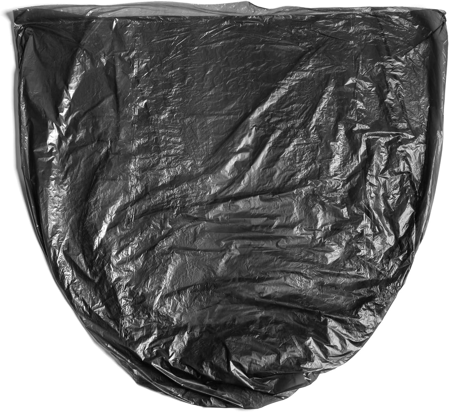 Aluf Plastics High Density Trash Bags, 10 Gallon, 4000 Count, 8 Micron (eq), 24" x 24", Black, for Bathroom, Office, Industrial, Commercial, Janitorial, Municipal, Recycling