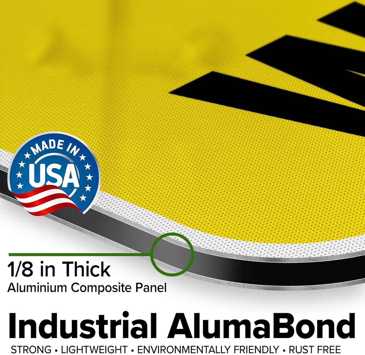 Caution Slippery When Wet Sign or ICY Sign, 36"x48" Aluminum Composite Reflective, Indoor/Outdoor Use, USA MADE By My Sign Center