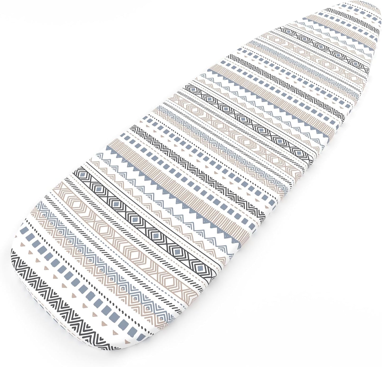 Encasa XO Ironing Board Cover and Pad 49"x18" - Thick 3mm Felt Padding, Drawstring Tightening & Lock, Easy Fit, Scorch & Stain Resistant, Fits Wide Ironing Board - Aztec