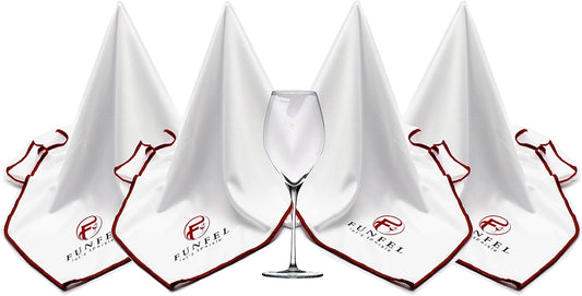 Large Microfiber Glass Polishing Cloth, Lint Streak Free Drying Towel 24x20 inch (4-Pack)