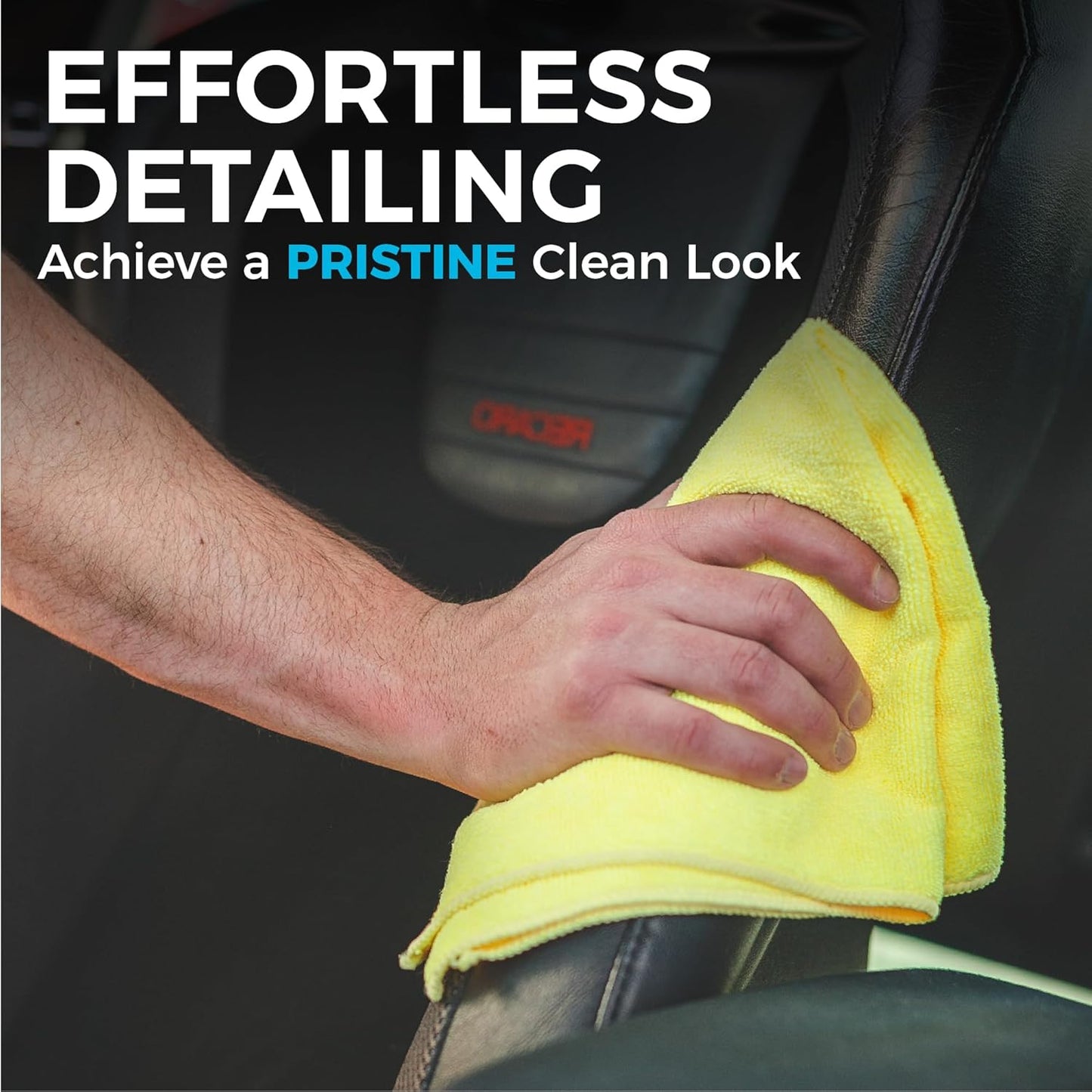 The Rag Company - All-Purpose Microfiber Terry Cleaning Towels - Commercial Grade, Highly Absorbent, Lint-Free, Streak-Free, Kitchens, Bathrooms, Offices, 300gsm, 16in x 16in, Midnight (12-Pack)