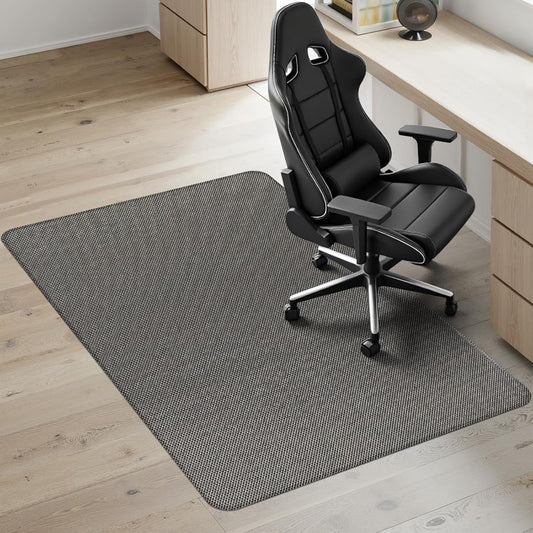 Kuyal Office Chair Mat for Hardwood Floor, 36" x 48" Heavy Duty Desk Chair Mat for Office & Home, Anti Slip, Non-Curve Computer Chair Protector Mat, Light Brown