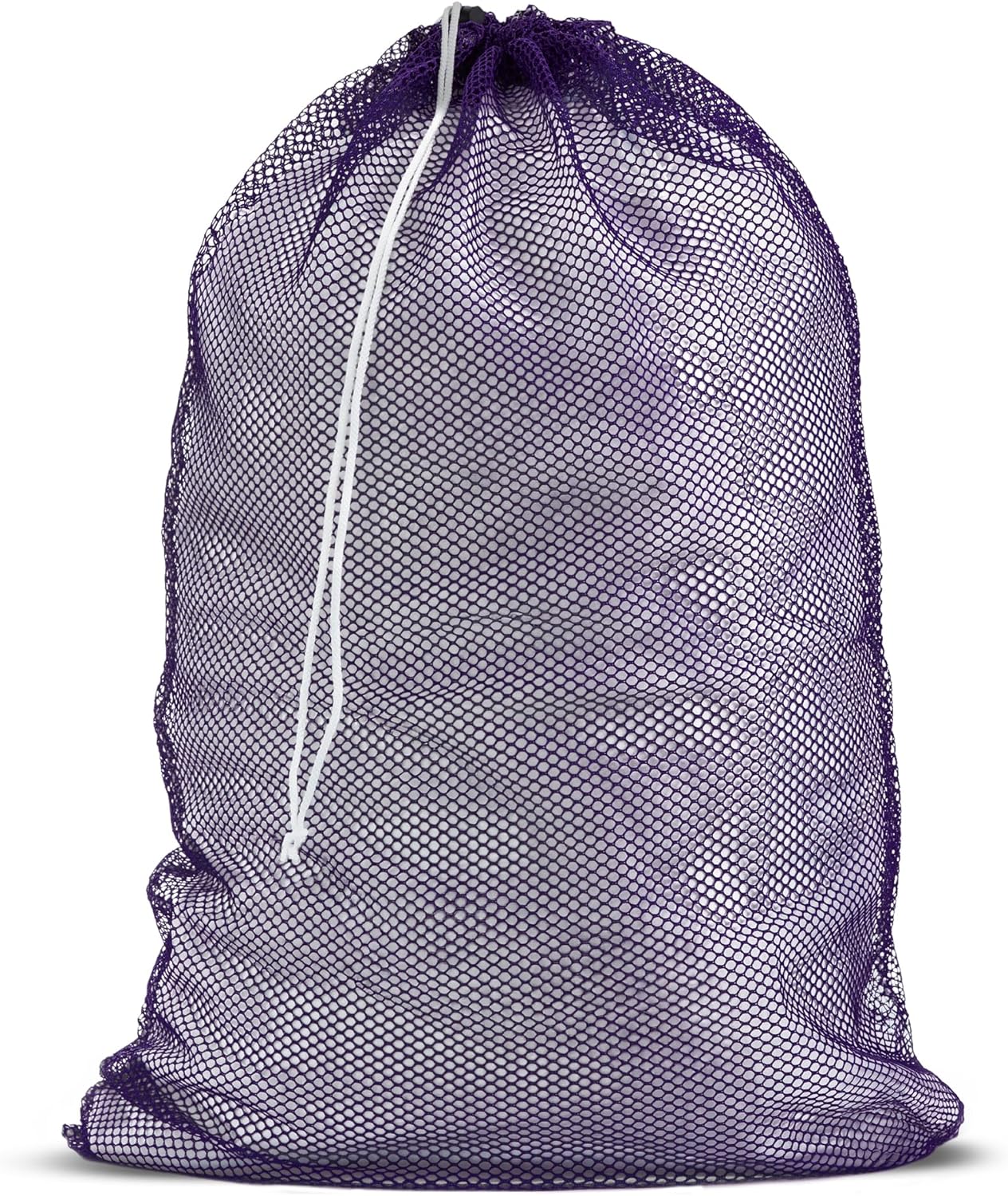 Handy Laundry Mesh XL Laundry Bag - Durable, Machine Washable with Secure Drawstring Closure - Perfect for College Dorms, Laundromats, Apartments (Purple, Large 24" x 36")