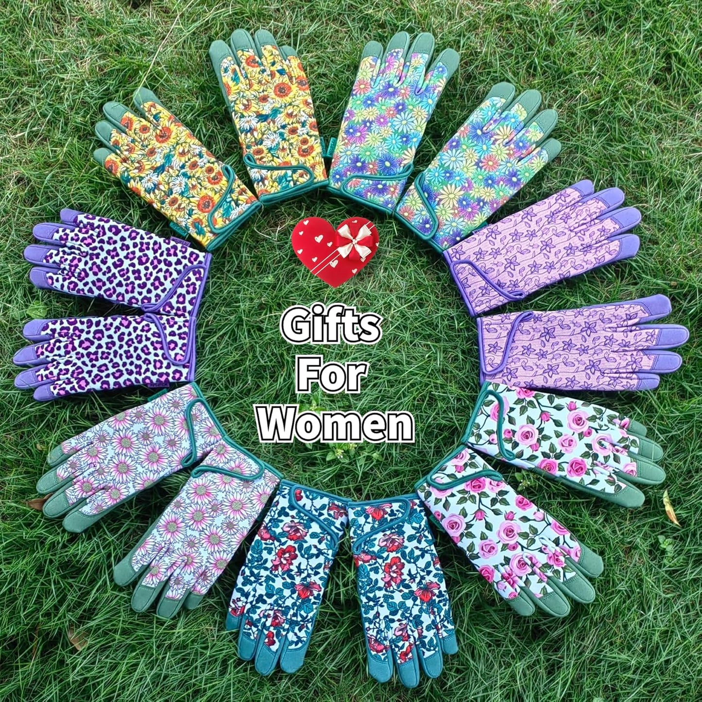 Thorn Proof&Puncture Resistant Gardening Gloves with Grip,Garden Gloves for Women, Leather Work Gloves,Gifts