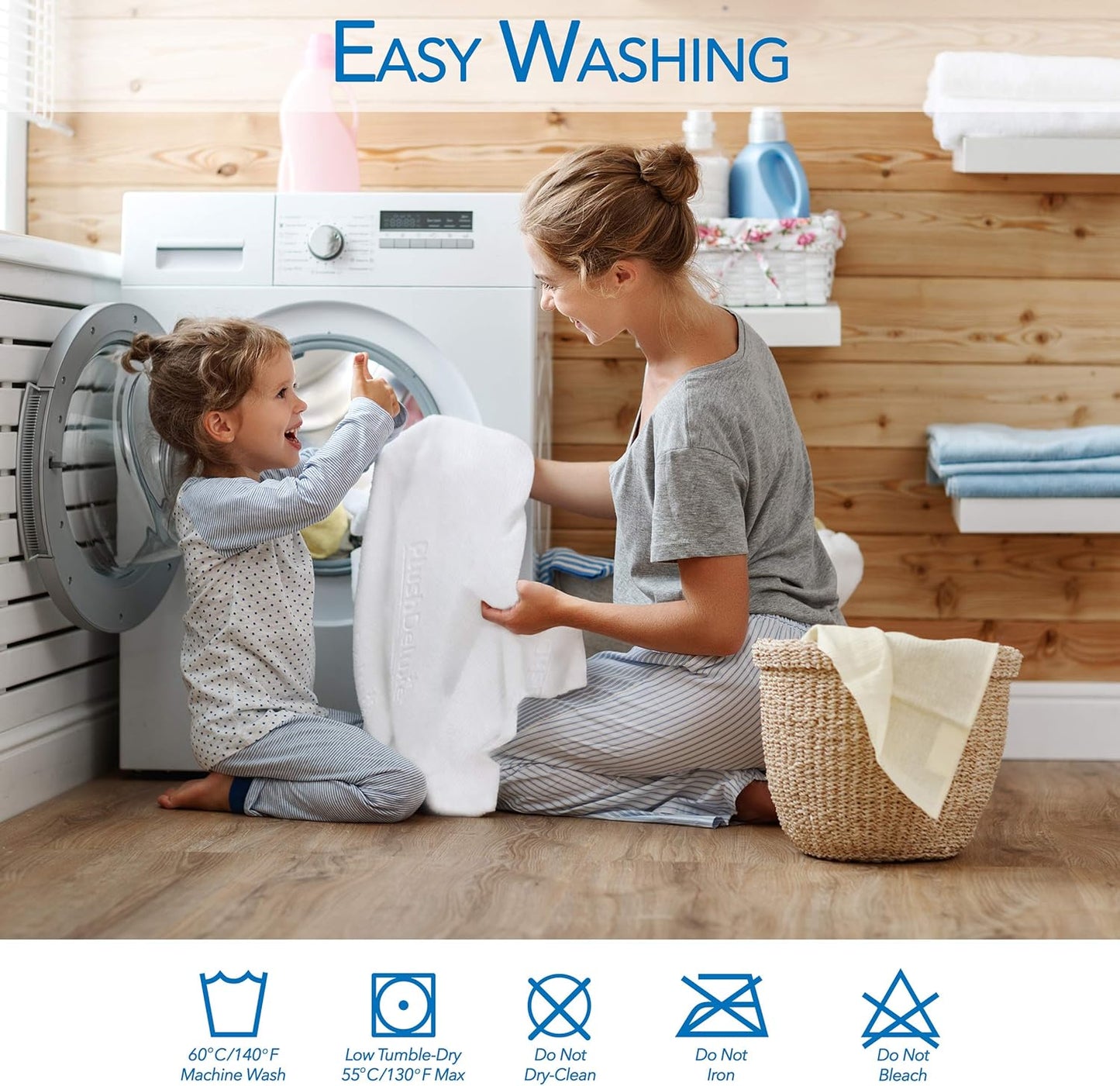 PlushDeluxe Premium Viscose Mattress Protector – Cal-King Size, Waterproof, & Ultra Soft Breathable Noiseless Washable Bed Mattress Cover for Comfort & Protection 72X84 Inches