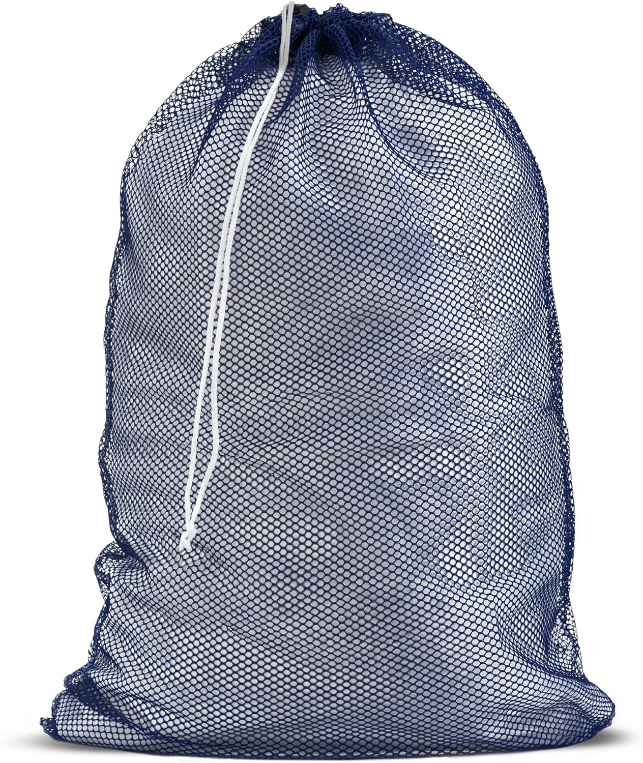 Handy Laundry Mesh XL Laundry Bag - Durable, Machine Washable with Secure Drawstring Closure - Perfect for College Dorms, Laundromats, Apartments (Navy, Large 24" x 36")