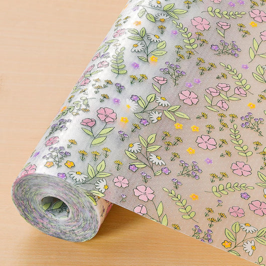 INNOLITES Non-Slip Shelf Liner – Cabinet & Drawer Liner Non-Adhesive – Waterproof Oil-Proof – Durable EVA with Floral for Kitchen Cabinets Refrigerator – BPA-Free, Easy to Cut 23.6" x 360"