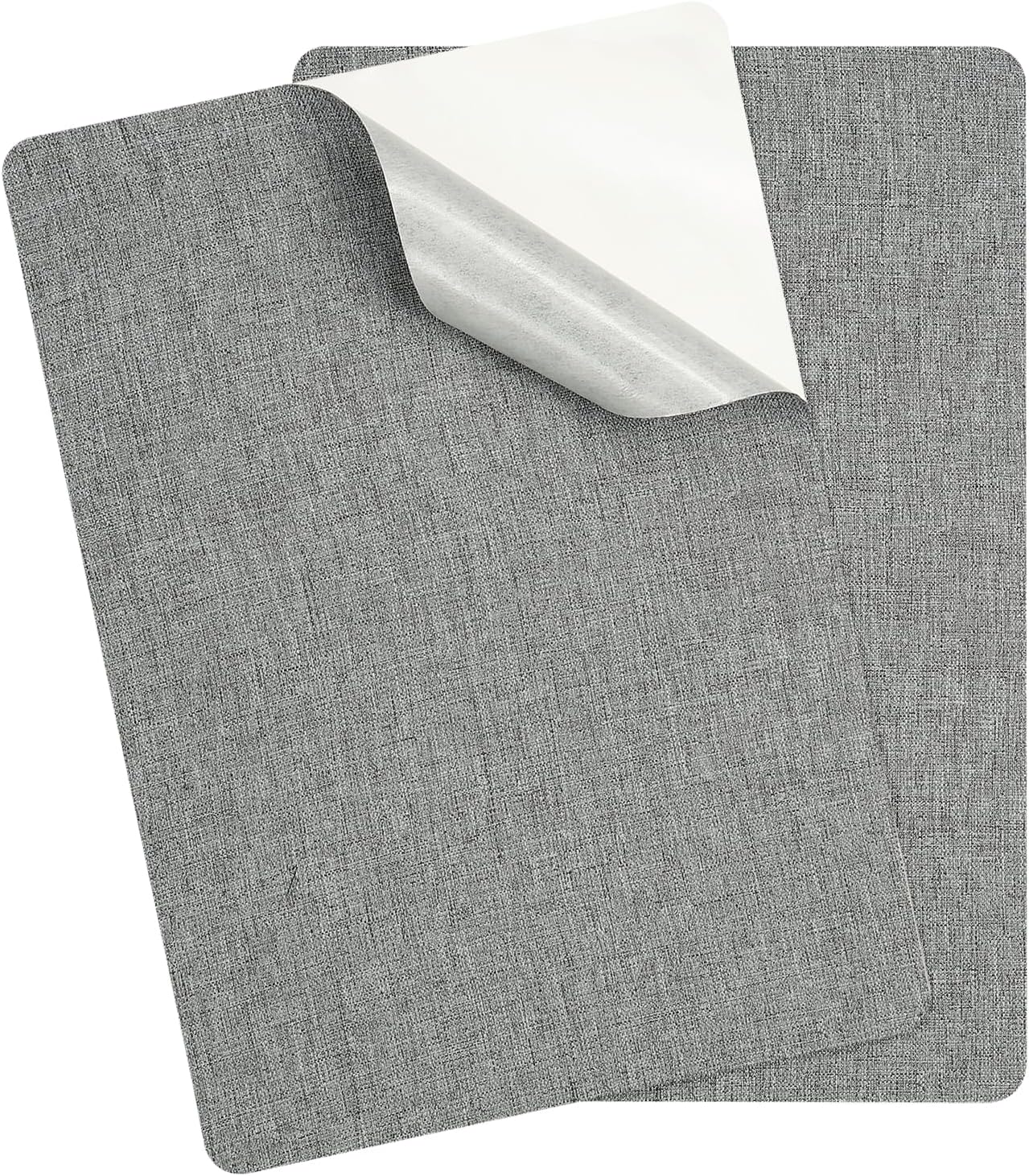 PATIKIL 8x11 Inch Linen Repair Patches, 2Pcs Self-Adhesive Fabric Patch for Sofas Tote Bags Furniture Car Seats Clothes Tents, Light Gray