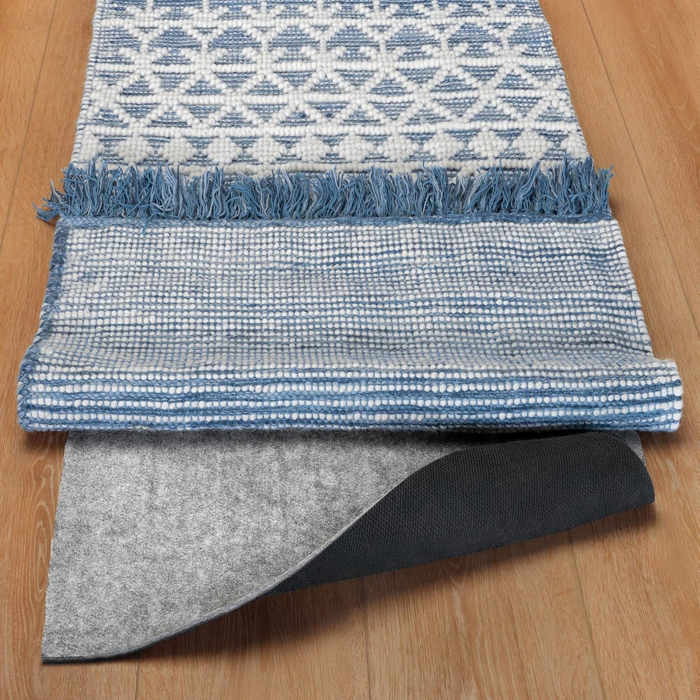 RUGPADUSA - Dual Surface - 2'x8' - 1/8" Thick - Felt + Rubber - Non-Slip Backing Rug Pad - Adds Low-Profile Comfort and Protection