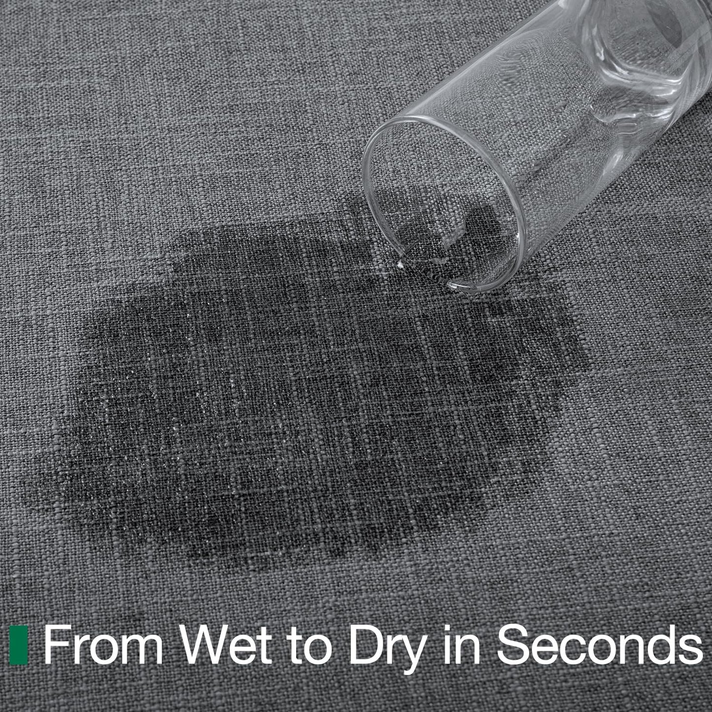 LUMI Ultra Thin Door Mat for Entryway, Low Profile Non Slip Rubber Backing Indoor Doormat, Easy Clean Welcome Entrance Mat for Inside House, Patio, Dark Grey 20"x32"