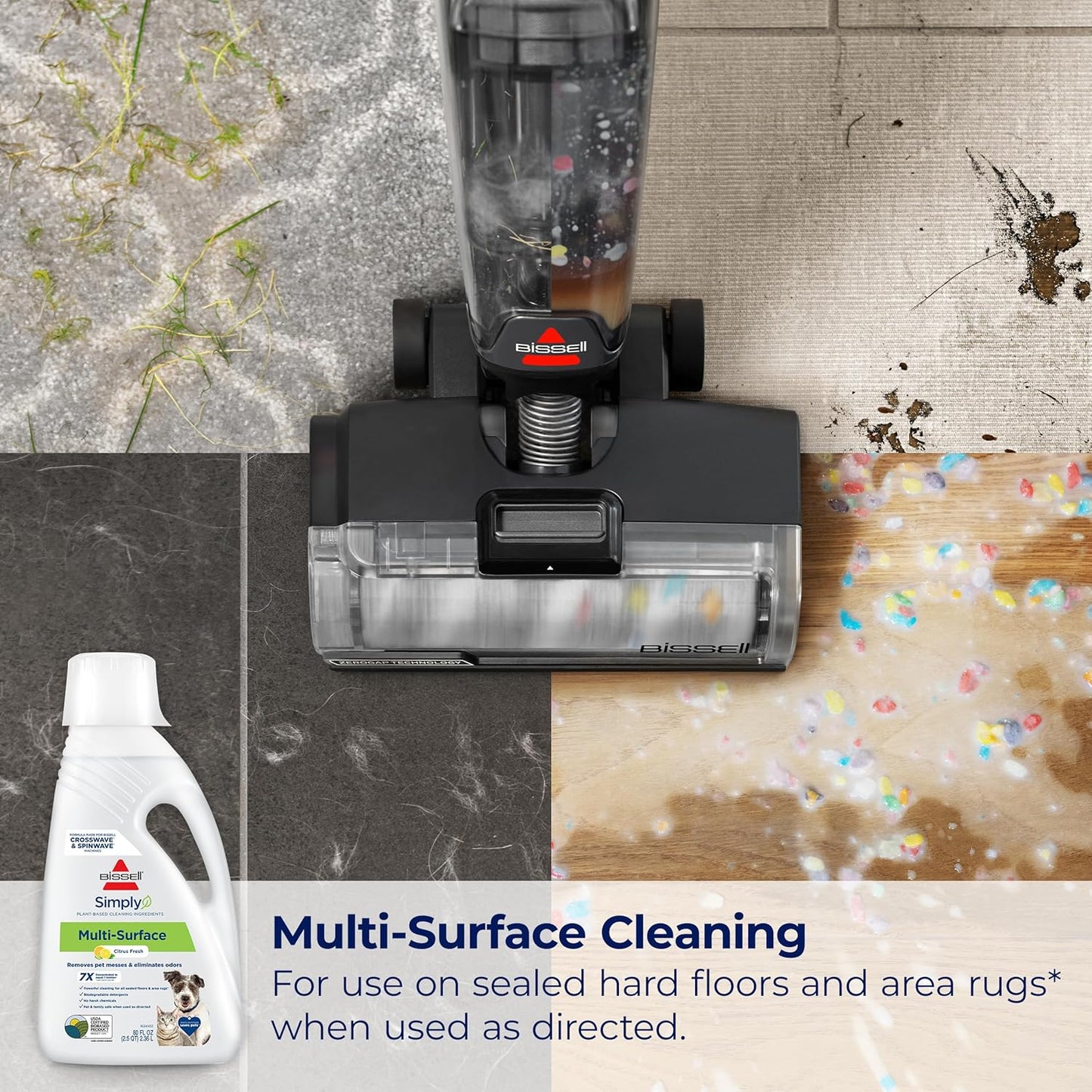 Bissell Simply Multi-Surface Formula, 80 oz, Clear, 80 Fl Oz