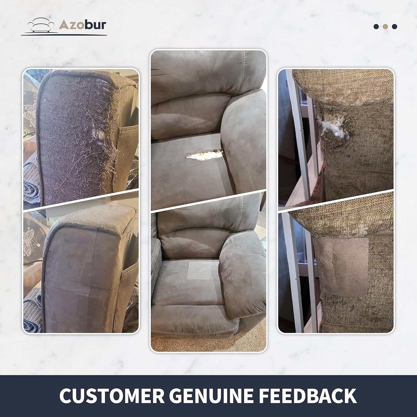 Azobur Velvet Patch,Self-Adhesive Rectangular Flannel Fabric Patch,Multicolor Available Anti Scratch Velvet 8X11 Inch Peel and Stick for Sofas, Automotive Interior, Handbags,and Pillow (Black)