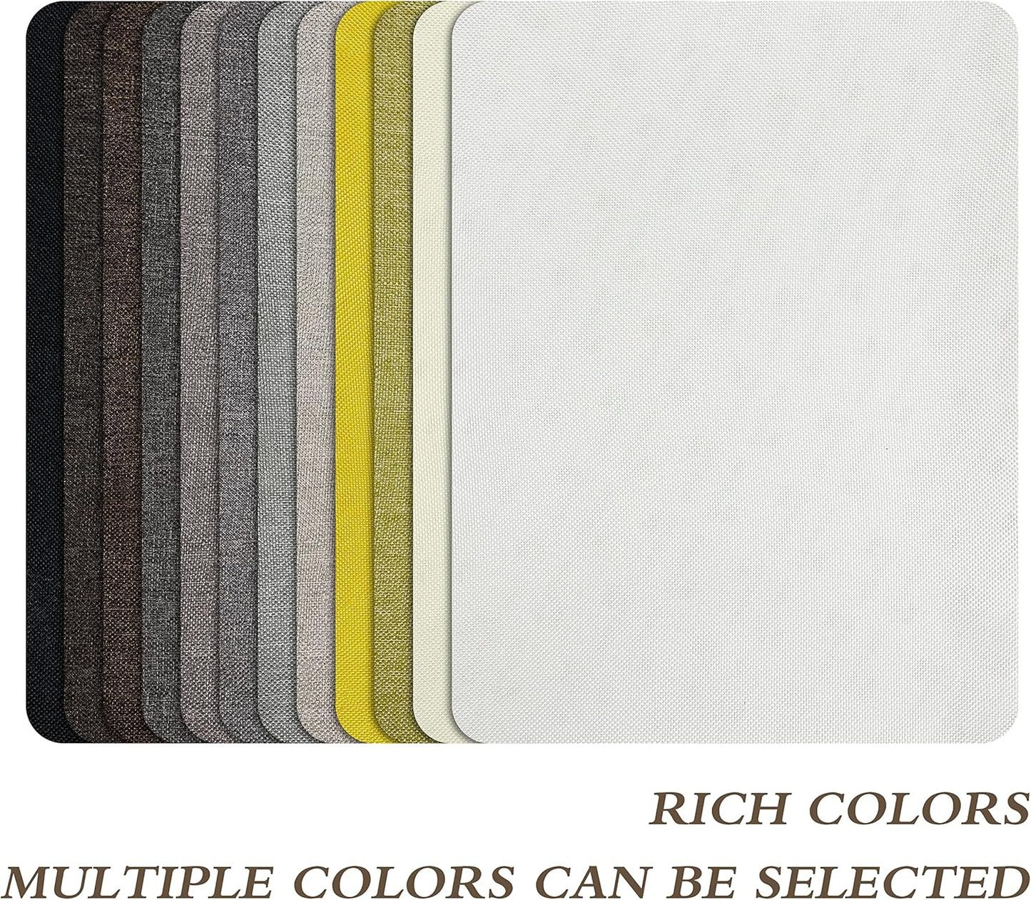 KING MOUNTAIN Fine Linen Repair Patches, Self-Adhesive Linen Fabric Patches, 8X11 inch Extra Size, Multi Color, Can be Used for Linen Sofa Repair and Linen Clothes Repair(8" x 11",Beige 2.0)