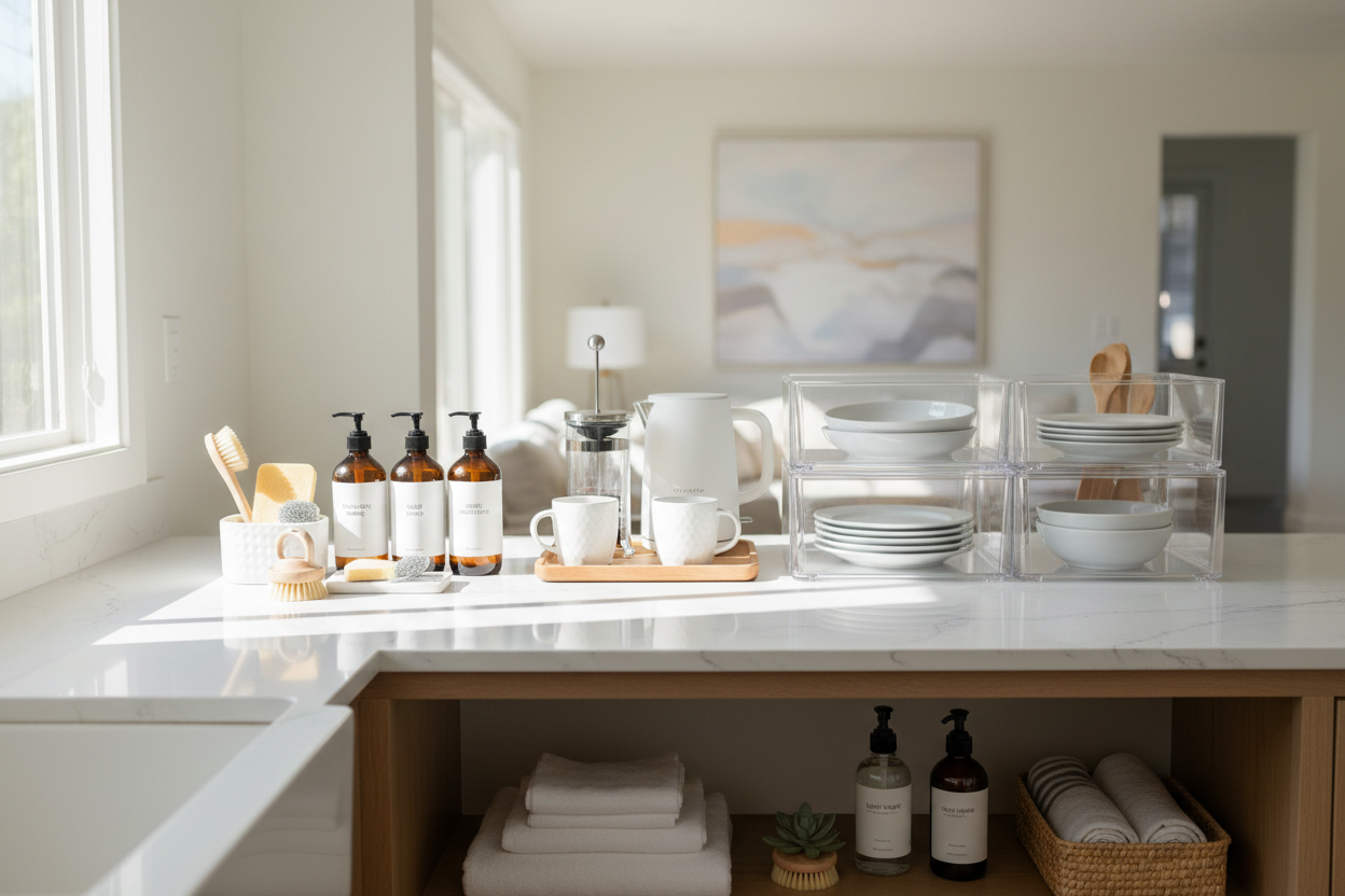 At EverydayCart Mart, we believe that the little things you use every day should make life easier, cleaner, and more convenient. Our brand was built with one mission in mind: to provide American households with reliable daily essentials that simplify routines and elevate everyday living. (make it real photo)